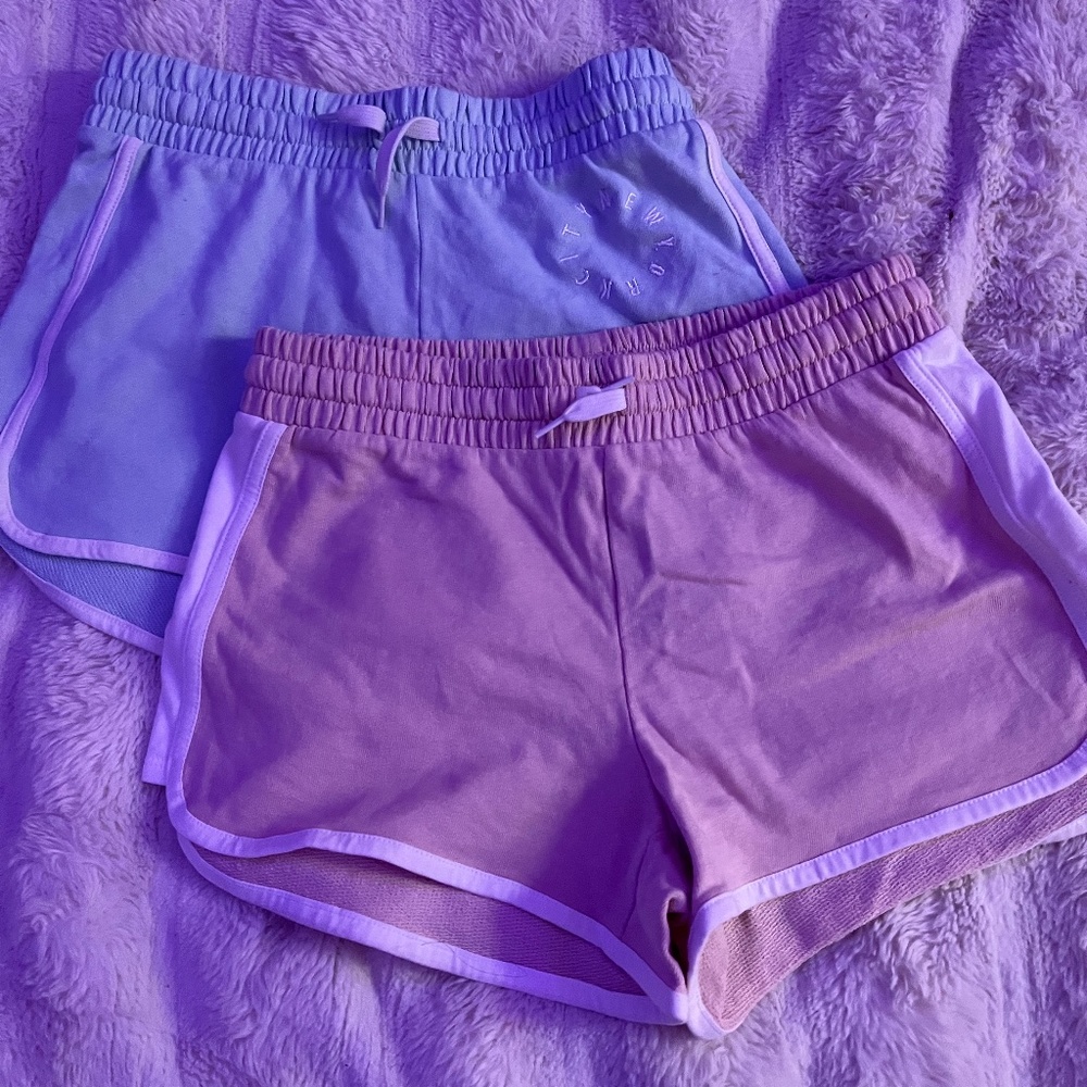 BLUE AND PINK SHORT SET